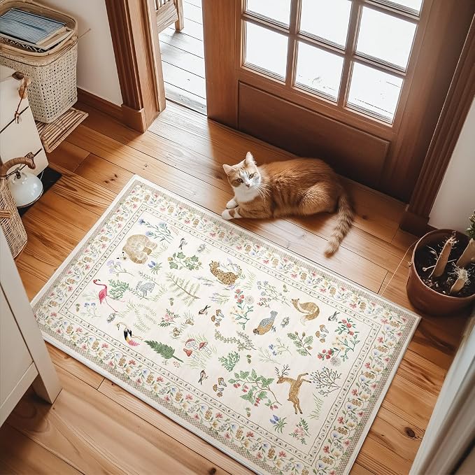 Machine Washable Throw Rugs for Entryway: Door Mat Indoor Entrance 2x3 Rug - Image 4