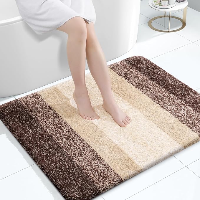 OLANLY Large Bathroom Rugs Mat 40x32, Extra Soft Absorbent Microfiber Bath Rugs by OLANLY