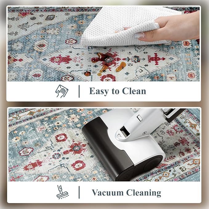 Collive Boho Kitchen Rugs and Mats 2PCS Cushioned Anti-Fatigue Floor Mat - Image 5