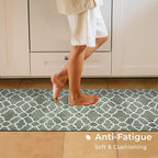 FRESHMINT Kitchen Mat Set of 2, Anti-Fatigue Cushioned Kitchen Mats - Image 3