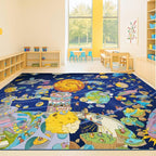 Hazo Haus Galaxy 8x10 Educational Kids Rug by HazoHaus