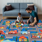 Kids Carpet Playmat Rug 110.2"x78.7", Car Rug - Image 3