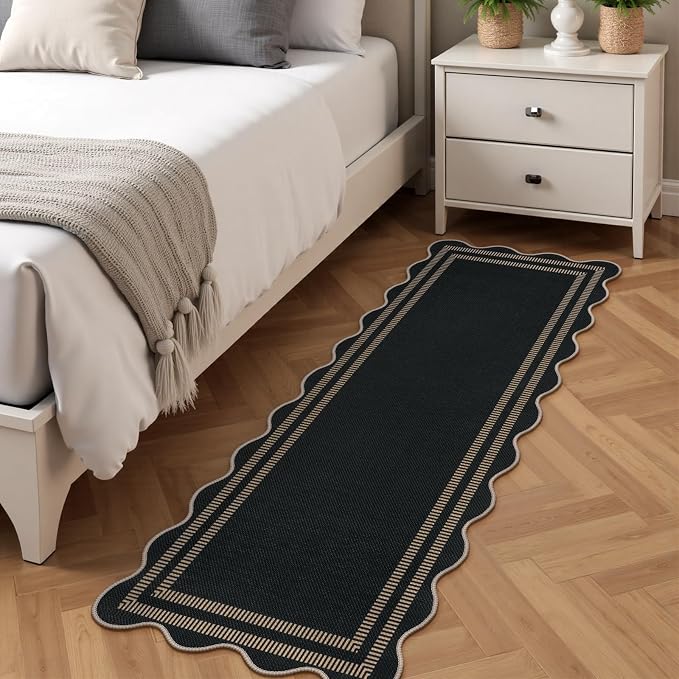Modern Hallway Runner Rug, 2x6 Washable Easy Jute Rugs - Image 8