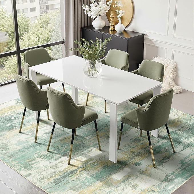 Rugflix 8x10 Area Rugs for Living Room, Washable Large Rug Stain-Resistant Low - Image 3