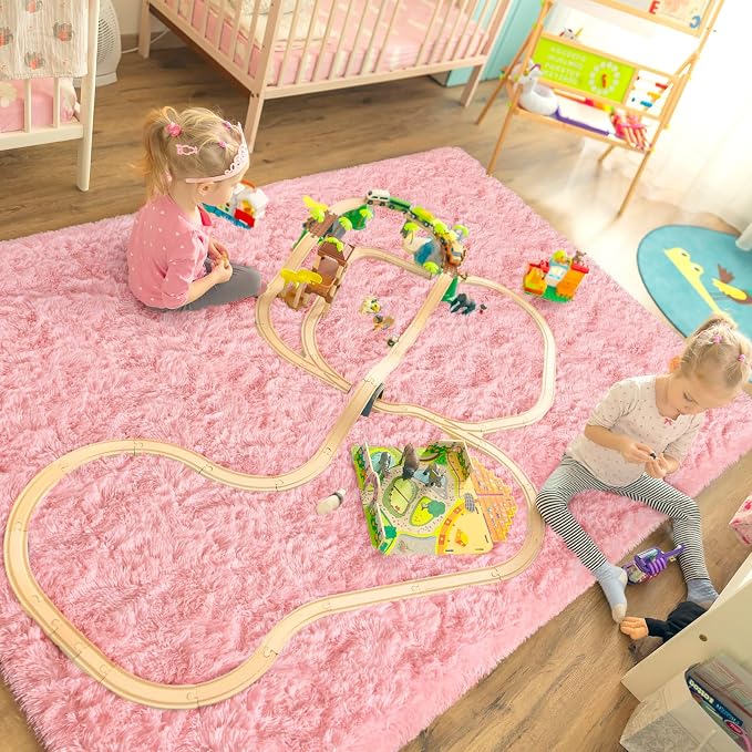 LOCHAS Ultra Soft Indoor Modern Area Rugs Fluffy Living Room Carpets - Image 4