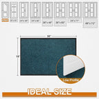 Mibao Front Door Mat Indoor Entrance, 29.5" x 17", Dirt Trapper Welcome Mat - Image 2