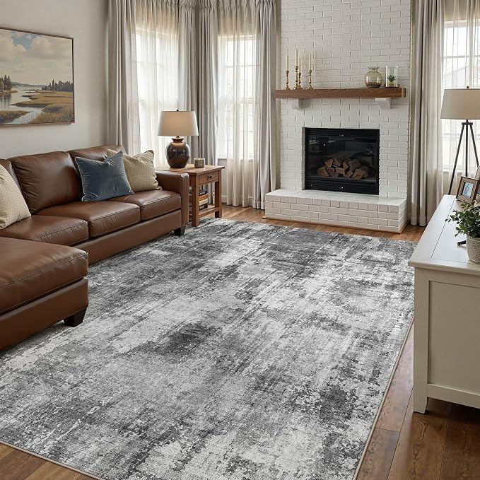 DMOYEST 10x12 Area Rug for Living Room, Washable & Non Slip Large Indoor Carpet - Image 4