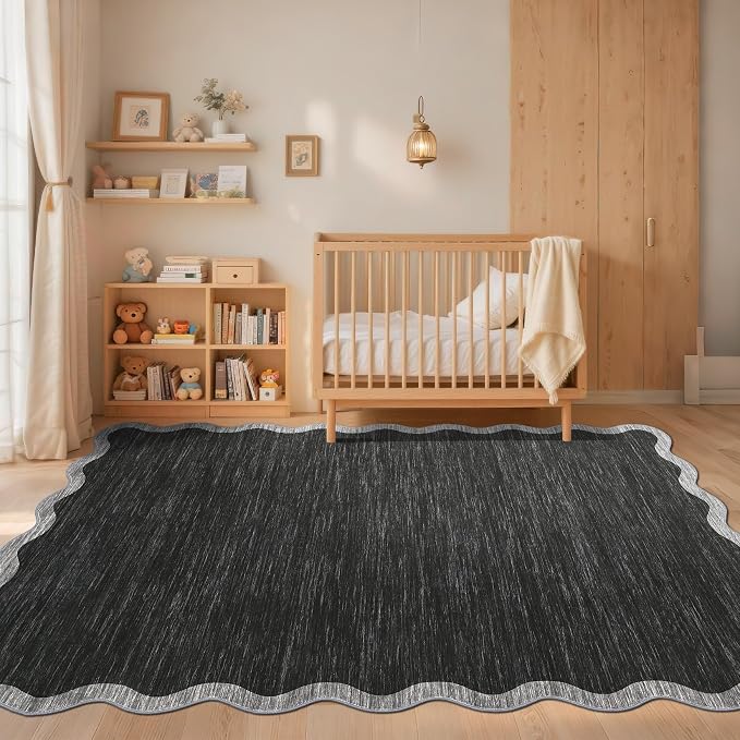 GarveeHome Scalloped Washable Rug 5x7 Area Rug - Image 2