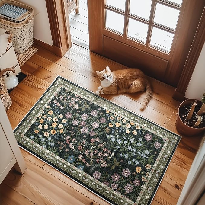 Machine Washable Throw Rugs for Entryway: Door Mat Indoor Entrance 2x3 Rug - Image 6