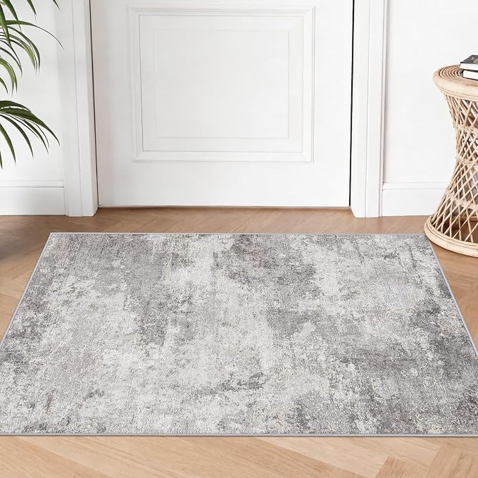Modern Abstract 2x3 Rug Washable Non-Slip Small Area Rug - Image 3