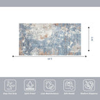 3x6ft Non-Slip Washable Kitchen Rug - Image 2