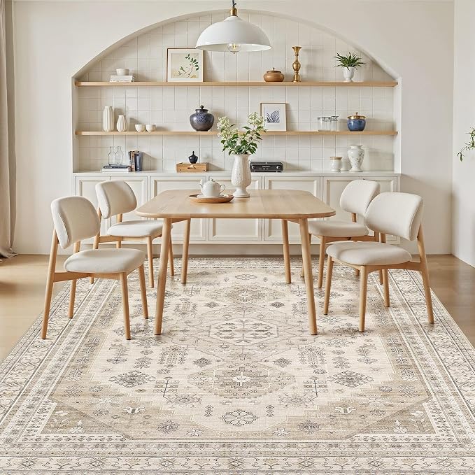 10x12 Washable Area Rug, Large Rugs - Image 7