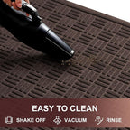 Mibao Front Door Mat Indoor Outdoor Entrance, Dirt Trapping Waterproof - Image 4