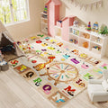 Kids Rugs for Playroom Washable, Educational and Fun Learning Rugs by BBENRON