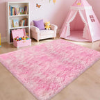 4x6 Pink Rugs for Bedroom Girls, Soft Fluffy Shag Pink Area Rug for Girls Kids - Image 3