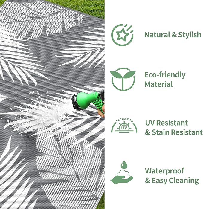 GENIMO Outdoor Rug 10' x 20' Waterproof - Image 5