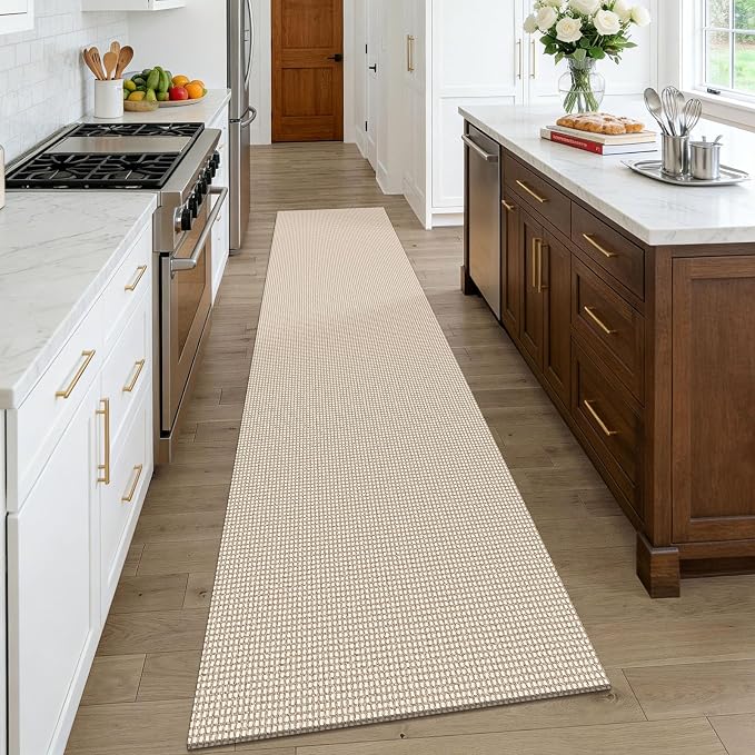 KOZYFLY Cotton Runners Rugs for Hallway 2.5'x10', Washable Runner Rug, Woven - Image 2