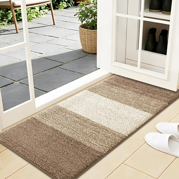Kitinjoy Indoor Outdoor Door Mat, 44x24 Non-Slip Absorbent Dirt Trapper by Kitinjoy