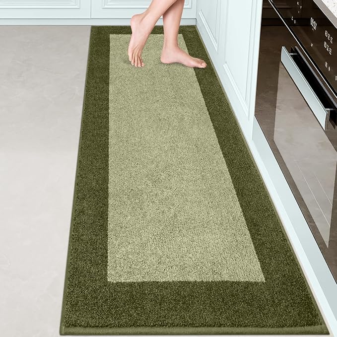 Machine Washable Runner Rug 24" x 84", Non Slip Kitchen Mat by Unknown