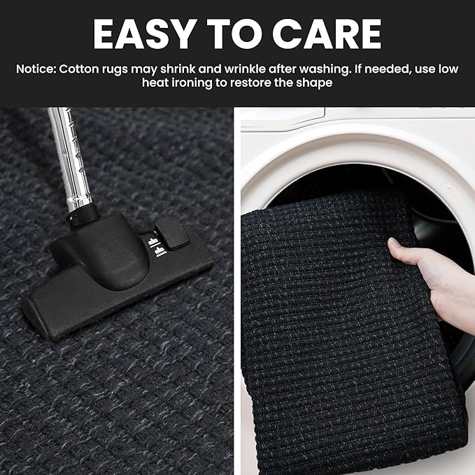 IOHOUZE Washable Runner Rug 2x8 Non Slip Rubber Backed Hallway Runner Entryway - Image 4