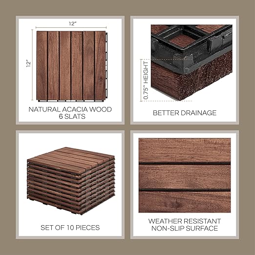 THYOI Premium Deck Tiles, Patio Flooring - Image 2