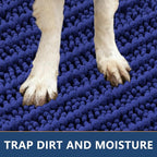 Smiry Dog Door Mat for Muddy Paws 47x32, Absorbent Dirt Trapper, Non-Slip - Image 4
