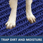 Smiry Dog Door Mat for Muddy Paws 30x20, Absorbent Dirt Trapper, Non-Slip - Image 4