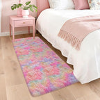2x5 Feet Tie-Dye Rainbow Unicorn Rug by TENNOLA