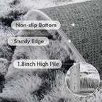 8x10 Ft Extra Large Shag Rugs for Living Room, Tie Dyed Ultra Soft Fluffy Furry - Image 5