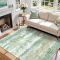 5x7 Area Rugs for Living Room Rug Washable: Abstract Rug for Dining Room by Aelenmu