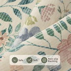 Rugxara Floral Rug for Living Room Bedroom, 6x9 Washable Rug, Vintage Boho Style - Image 5