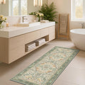 Sage Floral Kitchen Runners by HazoHaus