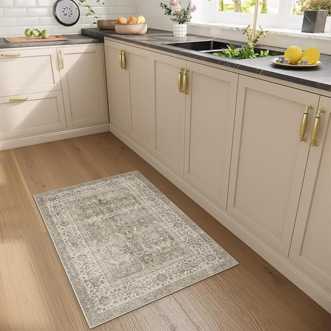 Machine Washable Small Rugs for Kitchen: Door Mat Indoor Entrance 2x3 Throw Rug - Image 4