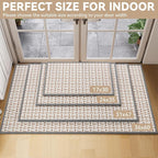 YDKGL Door Mat 31"x47", Dirt Resistant and Absorbent, Non-Slip Rubber Backing - Image 2