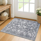 KILOCOCO Small Area Rug 2x3 Entryway Rugs Printed Vintage Floral Washable Rug by Kilococo