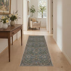 GENIMO Washable Rugs 8x10 for Living Room, Non Slip Vintage Floral Area Rug - Image 4