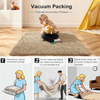 2x3 Rugs for Bedroom, Fluffy Area Rugs for Living Room, Small Fuzzy Shag Soft - Image 5