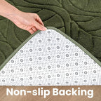 Macgace 3x5 Green Area Rug, Washable Shag Carpet, Kids Room Nursery Rugs - Image 7