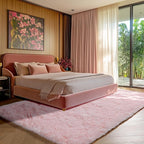 ONASAR Pink 6x9 Area Rugs for Living Room Bedroom, Large Fluffy Bedside Throw - Image 4