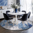 RELEANY Washable Area Rugs 6ft Non-Slip Modern Abstract Soft - Image 3