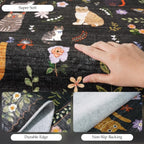 2x12 Washable Rug Runner, Non Slip Low Pile Hallway Cat Runner Rug, Stain - Image 4