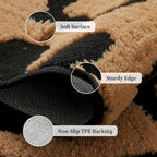 YIHOUSE 6×9 Ft Leopard Area Rugs, Washable High-Low Pile Plush Soft Rug - Image 6
