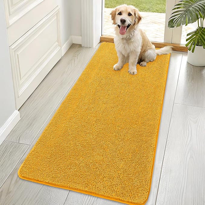 OLANLY Dog Door Mat for Muddy Paws 70x35, Absorbs Moisture and Dirt, Absorbent by OLANLY