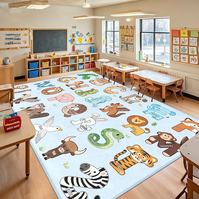 Kids Rugs for Playroom Classroom by FTBNIQWRHN