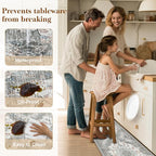 Boho Kitchen Mats for Floor 2 Piece Set Anti Fatigue Cushioned PVC Kitchen Rugs - Image 5