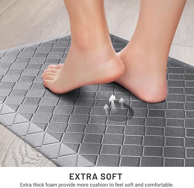 HappyTrends Kitchen Mat Cushioned Anti-Fatigue Floor Mat, Thick Waterproof - Image 3