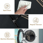 Scalloped 2.6x8 Kitchen Runner Rug, Washable Rugs - Image 5