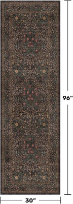 Dark Brown 2'6" x 8' Runner Rug - Image 2