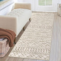 KUTA Moroccan Runner Rug 2x6 Non-Slip Vintage Beige Boho Hallway Kitchen Rugs by KUTA