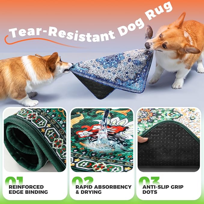 Hompet Reusable Pee Pads for Dogs, Non-Slip Washable Potty Pads for Floor 48x72 - Image 8